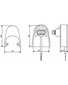 Sommer Sicherheitskontaktleiste elektrisch 8,2 kOhm (H 45 mm)