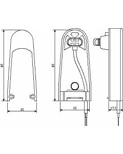 Sommer Sicherheitskontaktleiste elektrisch 8,2 kOhm (H 85 mm)