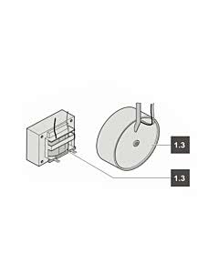 1.3 Sommer Trafo EI-Kern, 230V/24V, 100VAduo 500 S, 500 + 650 SL-SL40 (TORANTRIEBE)
