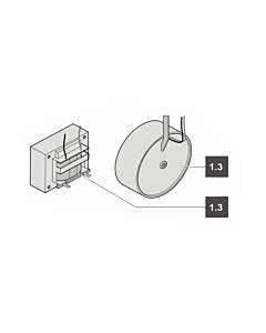 1.3. Sommer Trafo Ringkern 230V/24V, 150VA mit Netzkabel D duo S, 500 + 650 SL-SL40 (TORANTRIEBE)