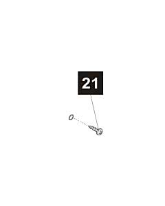 21. Schraube 6,3 x 19, DIN 7981-C-HS