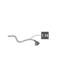 1.16. Sommer Netzkabel H05VV-F, 2 x 0,75 mm ², 1500 mm 