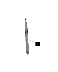 9. Sommer Feder Für Schranke, 5mm, ASB-6010
