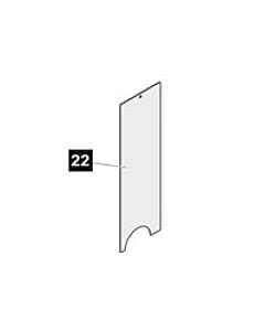 22. Sommer Abdeckung Höhenverstellung (weiß-aluminium RAL 9006), SP 900