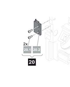 20. Sommer Reedsensor Flachgehäuse, Stecker blau, inkl. 2 Stück Schrauben, SP 900