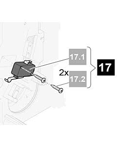 17. Sommer Mikroendschalter (Notentriegelung) mit Litze und Stecker inkl. Schrauben (2 Stück), SP 900 (bis Mai 2013)