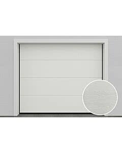 DoorHan Sektionaltore DIY, W-Line, Woodgrain, RAL 9010 - Reinweiß