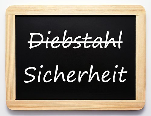 Tafel Diebstahl Sicherheit