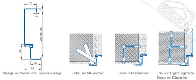 HÖRMANN Dichtungsprofil schwarz für 1-flg. H8-5 & MZ Türen Nr