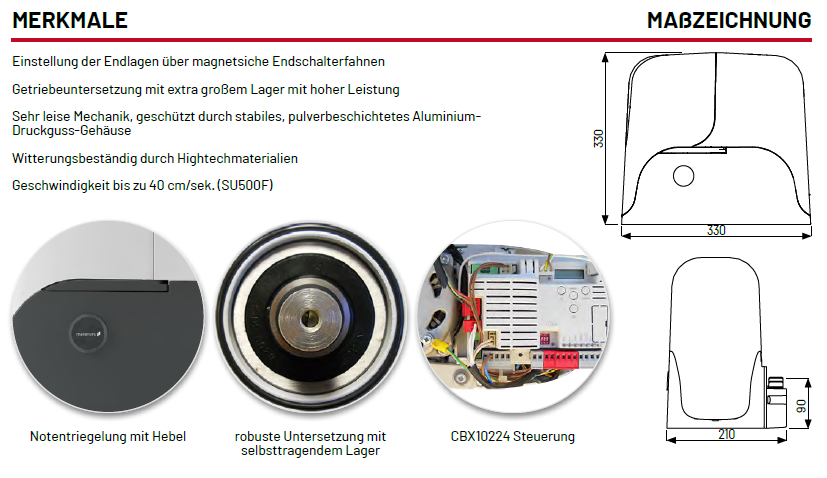 Marantec Comfort SU Maße