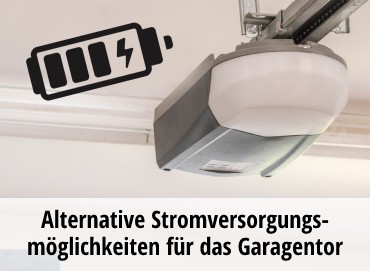 Garagentorantrieb ohne Strom