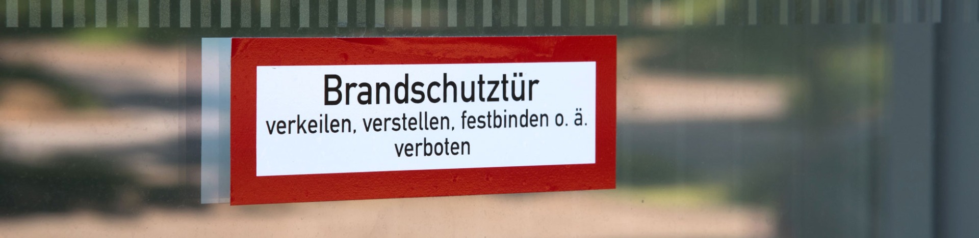 Banner Brandschutztür